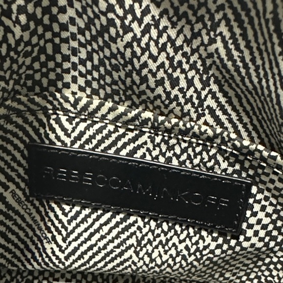 Rebecca Minkoff Mac Black and Silver Leather Crossbody Bag - Picture 9 of 10